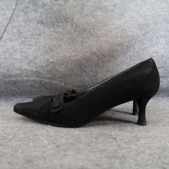 Stuart Weitzman Shoes Womens 8 Pumps Classic Leather Pointed Toe Formal Fashion - Picture 5 of 16